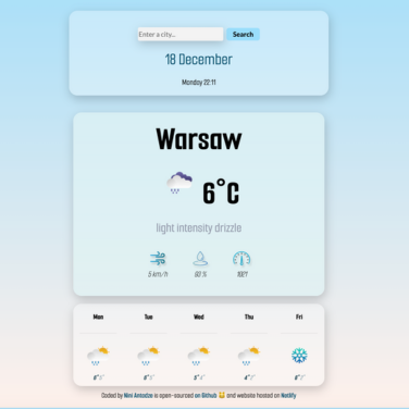 meteo forecast app